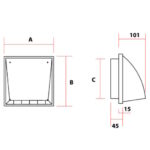 Grelha com capa de cobertura e valvula antirretorno v1