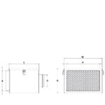 caixa MFL R dimensoes