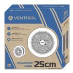 exaustor residencial axial 25cm branco 60w ventisol 5 caixa