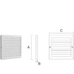 grade plastica dimensoes