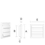 grelha GVAF dimensoes