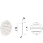 grelha redonda dimensoes