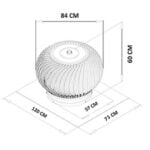 exaustor eolico base desenho dimensional